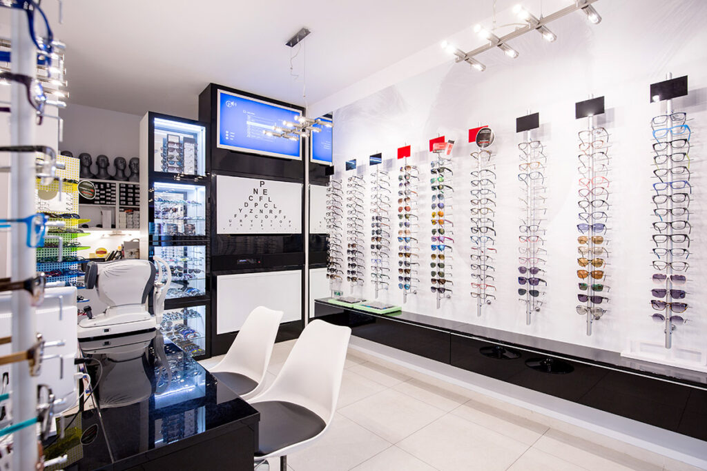 progettazione negozio di ottica