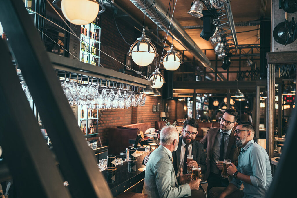 Bar in stile industriale
